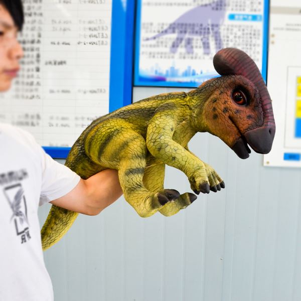 Parasaurolophus dinosaur hand puppets kids‘ toy