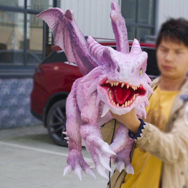Amusement Props Adult wyvern  Dinosaur hand puppets