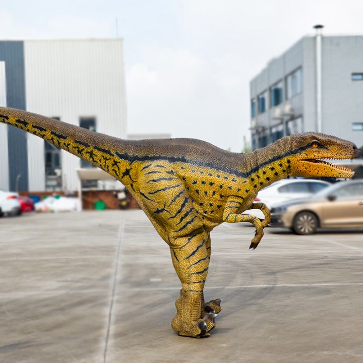 Traje de dinosaurio Velociraptor animatrónico que camina de Jurassic World